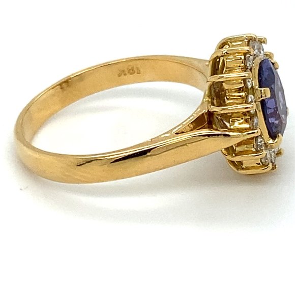 GIA Certified Color Change Sapphire 1.69ct 18K Rng - Picture 4 of 8